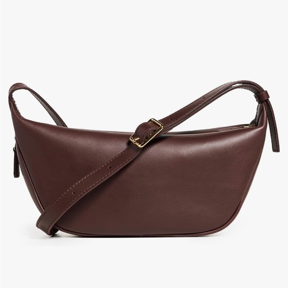 Madewell $118 The Sling Crossbody Bag in Chocolate Raisin Leather NWT